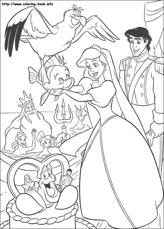 The Little Mermaid coloring picture